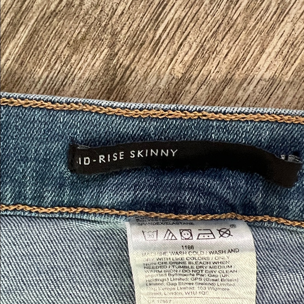 FINAL!  Banana Republic Mid-Rise Skinny Blue Denim Jeans- Sz 30 - Picture 5 of 9